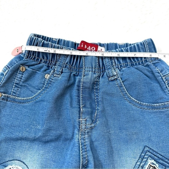 ⭐️ 5 for $25 Blue Toddler Boy Jeans Elastic Waistband Size 3 Yrs 92-98 cm - Picture 6 of 9